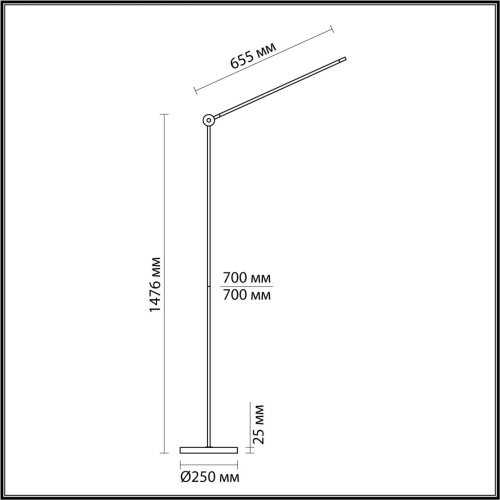 7101/15FL HIGHTECH ODL25 000 Напольный светильник поворотн на 350° акрил/металл IP20 LED 3000K 220-240V FODEN фото 3 7101/15FL HIGHTECH ODL25 000 Напольный светильник поворотн на 350° акрил/металл IP20 LED 3000K 220-240V FODEN фото 3
