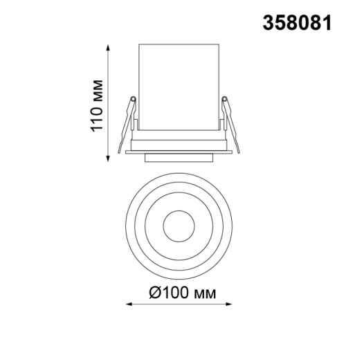 358081 SPOT NT19 528 белый/черный Встраиваемый светильник IP20 LED 12W 3000К 220V LANZA фото 3 358081 SPOT NT19 528 белый/черный Встраиваемый светильник IP20 LED 12W 3000К 220V LANZA фото 3