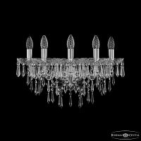 Бра хрустальные 1403B/5/160/XL Ni Bohemia Ivele Crystal (Богемия Ивеле Кристалл)