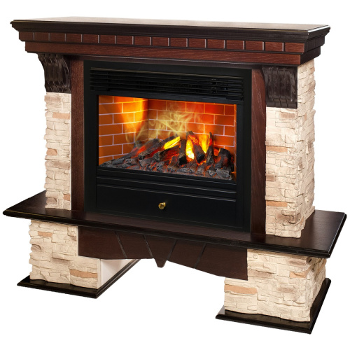 Электрокамин RealFlame Rockland AO античный дуб с очагом 3D Novara фото 2 Электрокамин RealFlame Rockland AO античный дуб с очагом 3D Novara фото 2