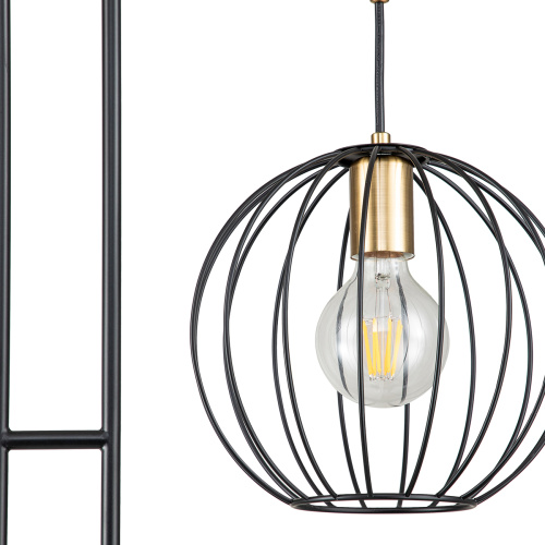 Напольный светильник Escada 10176/2 E27*60W Black/Brass фото 3