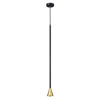 3884/1GB HIGHTECH ODL20 349 черно-золотистый/металл Подвесной светильник LED GU10 7W 220V PIPA
