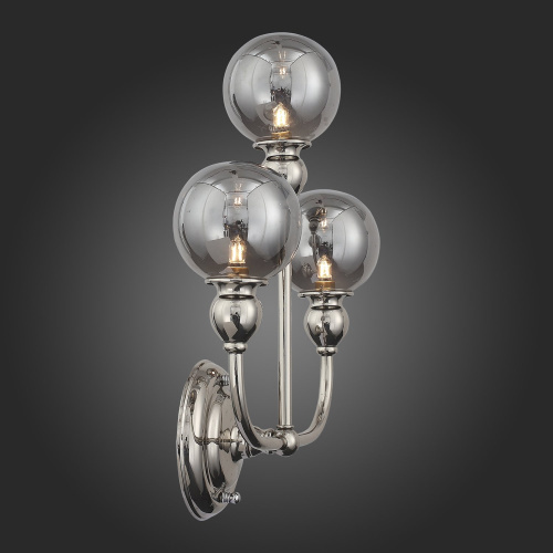 SL552.101.03 Бра ST-Luce Никель/Дымчатый G9 3*5W FUNHI фото 2 SL552.101.03 Бра ST-Luce Никель/Дымчатый G9 3*5W FUNHI фото 2