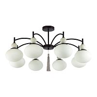 8273/8C NEOCLASSI LN26 041 черный/серый/белый, металл/керамика/стекло Люстра потолочная Е14 8*40W 220V GLORIYA