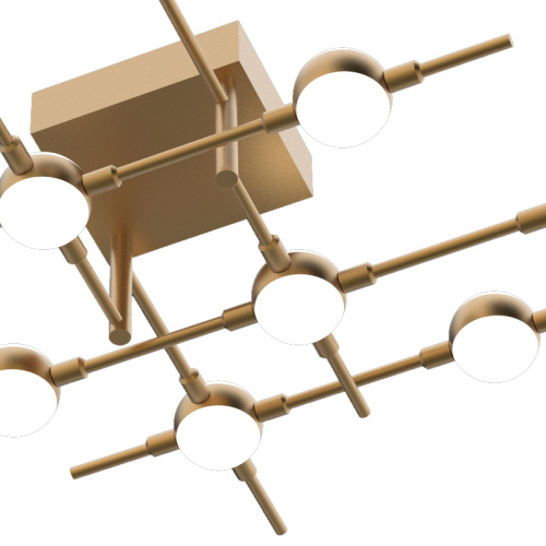 Потолочный светильник Molecular 10 gold фото 2 Потолочный светильник Molecular 10 gold фото 2