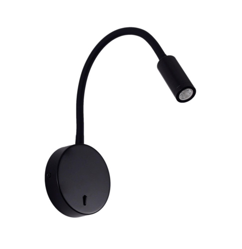 Светильник настенный гибкий черный LED 3Вт 55см Zortes NIKKY ZRS.19108.3