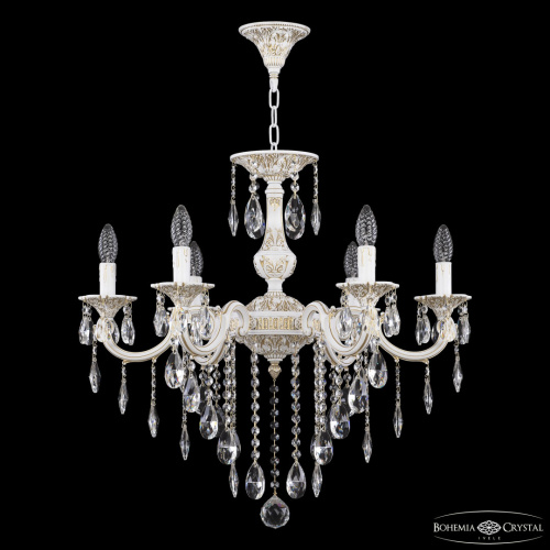 Люстра с хрустальными подвесками AL78101/6/210 B WMG Bohemia Ivele Crystal (Богемия Ивеле Кристалл)