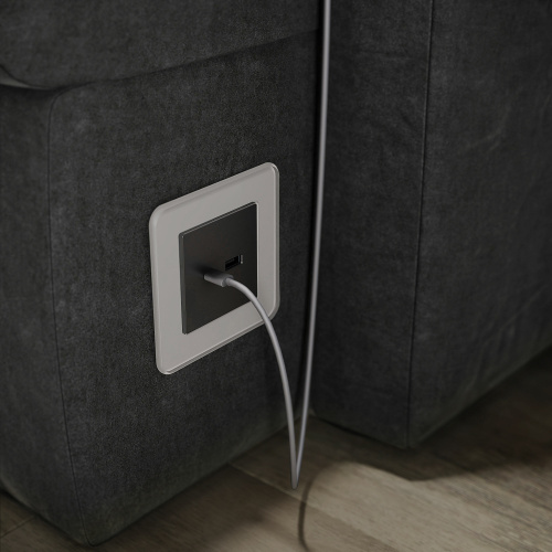 Рамка из стекла на 1 пост Elite дымчатый W0012417 фото 3 Рамка из стекла на 1 пост Elite дымчатый W0012417 фото 3