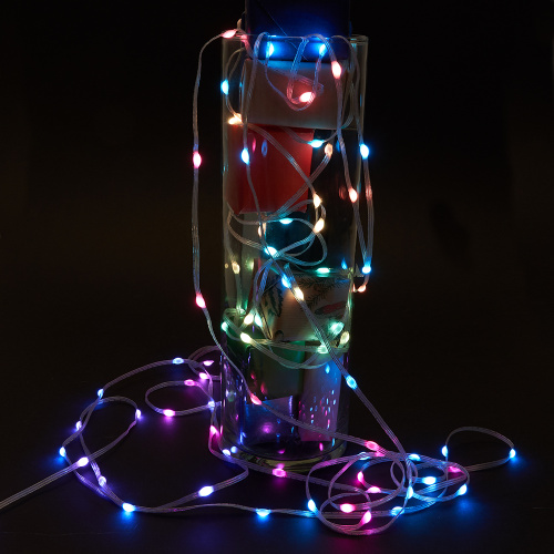 Гирлянда линейная Feron CL593 Smart, 10м USB  + Пульт ДУ RGB, прозрачный шнур фото 7