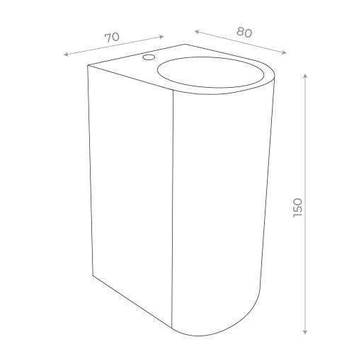 SL9001.401.02 Светильник уличный настенный ST-Luce Черный/ GU10 2*35W BORGO фото 2