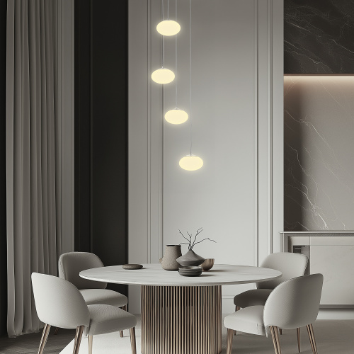 Citilux ATMAN SMART CL226A051 LED RGB Умная каскадная люстра Матовый Хром фото 15