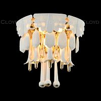 Бра Cloyd PLINSE W3 / выс. 28 см - керамика - золото (арт.20414)