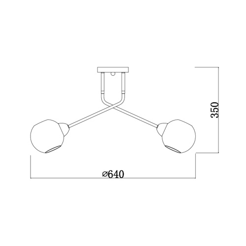 Светильник на штанге Escada 2113/5P E27*40W Copper/Black фото 2