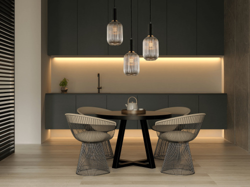 Подвесной светильник Lumina Deco Rico LDP 1218-1 GY+BK фото 7