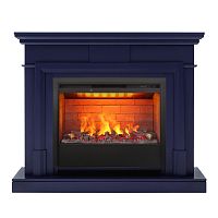 Электрокамин RealFlame Marco 25,5/26 NB индиго с очагом 3D Helios 26