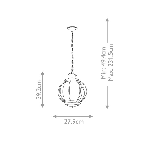 Подвесной фонарь Kichler, Арт. KL-VANDALIA8-M фото 2