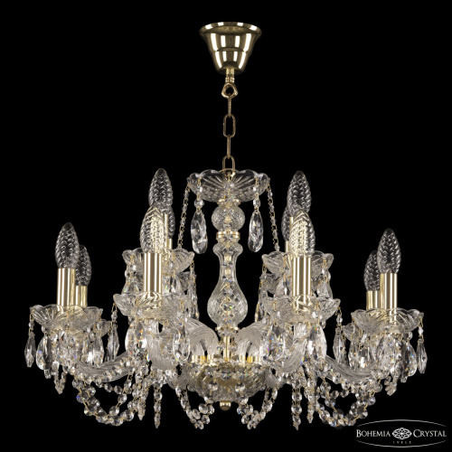 Люстра хрустальная 119/8+4/200 G Bohemia Ivele Crystal (Богемия Ивеле Кристалл) фото 2 Люстра хрустальная 119/8+4/200 G Bohemia Ivele Crystal (Богемия Ивеле Кристалл) фото 2