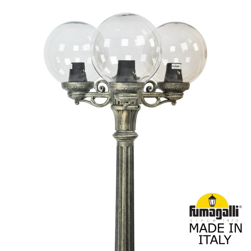 Fumagalli Садово-парковый фонарь FUMAGALLI ARTU BISSO/G250 3L G25.158.S30.BZE27 фото 2 Fumagalli Садово-парковый фонарь FUMAGALLI ARTU BISSO/G250 3L G25.158.S30.BZE27 фото 2