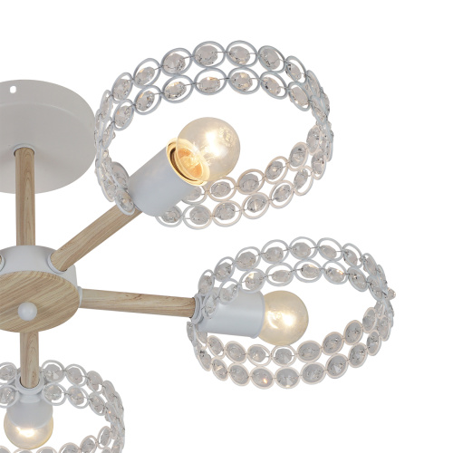 Светильник на штанге Escada 679/5P E27*60W White/Wood фото 5