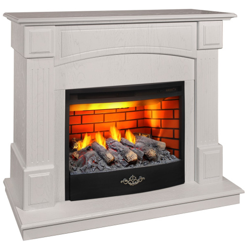 Электрокамин RealFlame Carolina 24/25,5 WT бьянко с очагом 3D Firestar 25,5 фото 2 Электрокамин RealFlame Carolina 24/25,5 WT бьянко с очагом 3D Firestar 25,5 фото 2