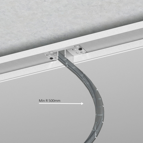 LL-2-ALP024 Встраиваемый гибкий алюминиевый профиль под ГКЛ 9,5мм (под ленту до 9,5mm) LL-2-ALP024 фото 6