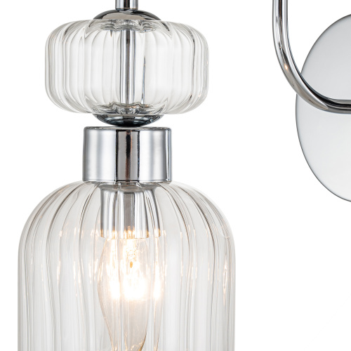 Настенный светильник Escada 1141/1A E14*60W Chrome/Clear фото 4 Настенный светильник Escada 1141/1A E14*60W Chrome/Clear фото 4