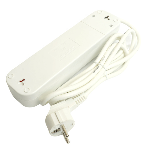 Удлинитель четырехместный с/з  с выключ. STEKKER HM07-41-03 3x1мм2, 3м, серия Home (У16А-003), белый фото 7