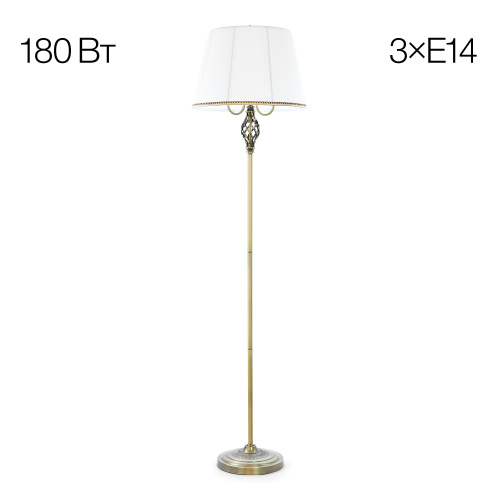 Citilux Вена CL402930 Торшер бронза с белым абажуром Citilux Вена CL402930 Торшер бронза с белым абажуром
