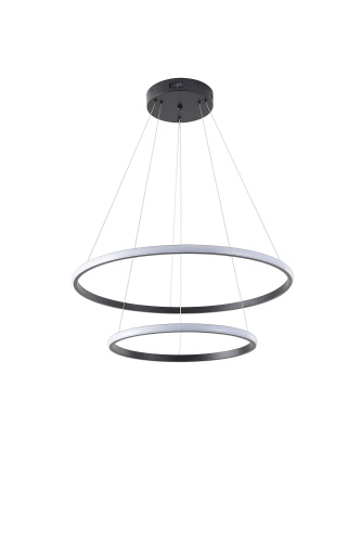 Люстра подвесная светодиодная антрацит LED 63Вт D40+60см Zortes RINGOLIGHT ZRS.33321.63C фото 9 Люстра подвесная светодиодная антрацит LED 63Вт D40+60см Zortes RINGOLIGHT ZRS.33321.63C фото 9