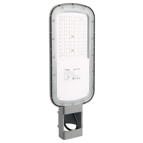 Светодиодный уличный консольный светильник Feron SP3070 50W 5000K AC90-300V, серый фото 3