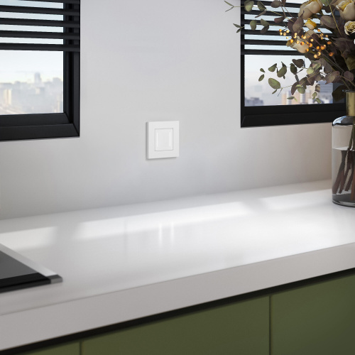 Рамка из поликарбоната на 1 пост Slab белый софт W0012961 фото 3 Рамка из поликарбоната на 1 пост Slab белый софт W0012961 фото 3