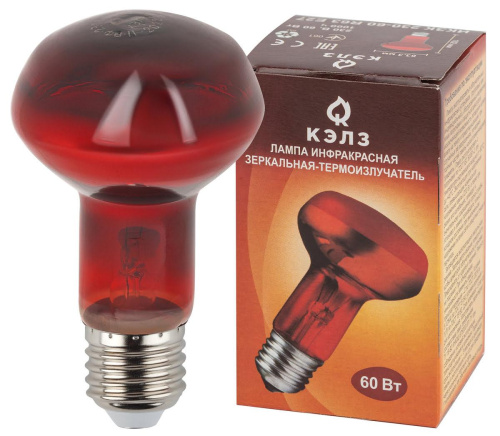 Лампа инфракрасная ЭРА E27 60 Вт для обогрева животных и освещения ИКЗК 230-60 Вт R63 Е27 Б0057281 фото 2 Лампа инфракрасная ЭРА E27 60 Вт для обогрева животных и освещения ИКЗК 230-60 Вт R63 Е27 Б0057281 фото 2