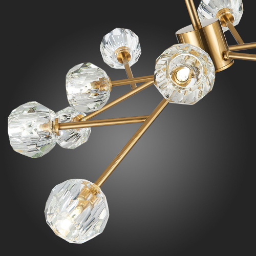 SL1166.303.12 Светильник подвесной ST-Luce Латунь/Прозрачный G9 LED 12*5W ROMANO фото 2