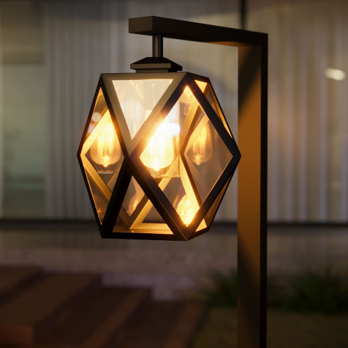 Уличный светильник на столбе Ambra F IP33 35133/F черный фото 4