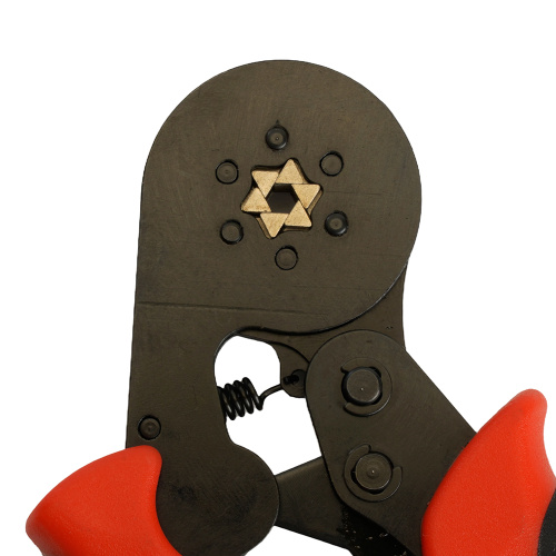 Кримпер STEKKER CTLS006-250 для обжима штыревых втулочных наконечников 0,25-6мм2, 6 сегментов,красный, черный фото 8