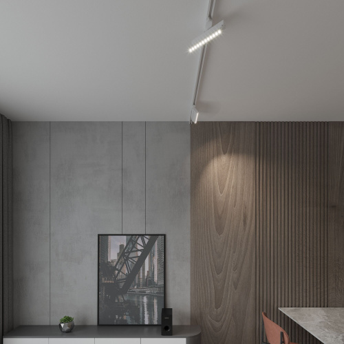 Трековый светодиодный светильник для однофазного шинопровода Garda белый 20 Вт 4200K 85018/01 фото 4