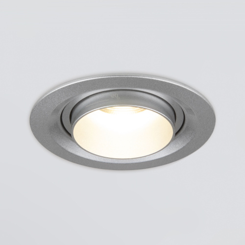 Встраиваемый светодиодный светильник с регулировкой угла освещения 9920 LED 15W 4200K серебро фото 5 Встраиваемый светодиодный светильник с регулировкой угла освещения 9920 LED 15W 4200K серебро фото 5
