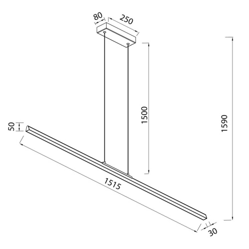 Подвесной светильник Mantra Lineal 8961 фото 3