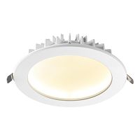 358807 SPOT NT21 556 белый Светильник встраиваемый светодиодный IP20 LED 20W 1600Лм 3000K 100-240V GESSO