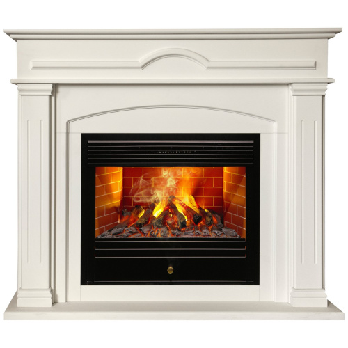 Электрокамин RealFlame Mirra 26 WT пастельно-белый с очагом 3D Novara Электрокамин RealFlame Mirra 26 WT пастельно-белый с очагом 3D Novara