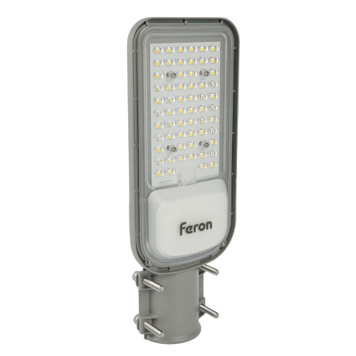 Светодиодный уличный консольный светильник Feron SP3040 80W 5000K 230V, серый фото 3