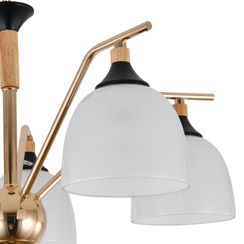 Подвесной светильник Escada 2123/5P E27*40W Gold/Black фото 3