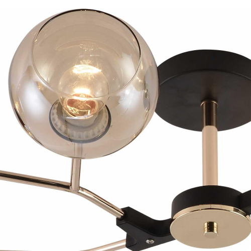 Потолочная люстра Reluce 01483-0.3-08 BK+FGD фото 2 Потолочная люстра Reluce 01483-0.3-08 BK+FGD фото 2