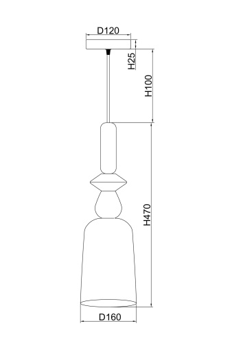 Подвесной светильник Freya FR5148PL-01CG Подвесной светильник Freya FR5148PL-01CG