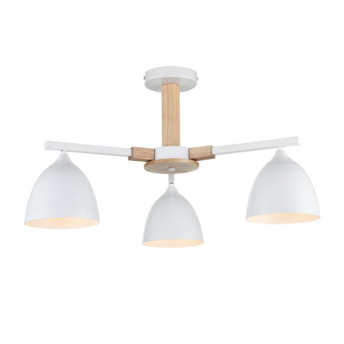 8095/3C MODERNI LN26 340 белый/белый металл, дерево/металл Люстра потолочная Е27 3*60W 220V COLANGE фото 5