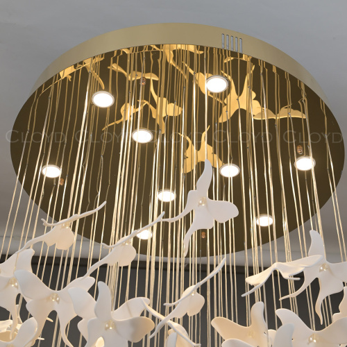 Люстра Cloyd TROPICA C9 / выс. 120 см - керамика - золото (арт.11332) фото 7 Люстра Cloyd TROPICA C9 / выс. 120 см - керамика - золото (арт.11332) фото 7