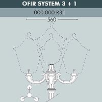 Fumagalli Консоль для паркового фонаря FUMAGALLI OFIR SYS 3L+1  000.000.R31.A0