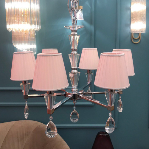 Люстра Cloyd ARTORIA C6 / бел. абажур - Ø65 см - хром (арт.10799) Люстра Cloyd ARTORIA C6 / бел. абажур - Ø65 см - хром (арт.10799)