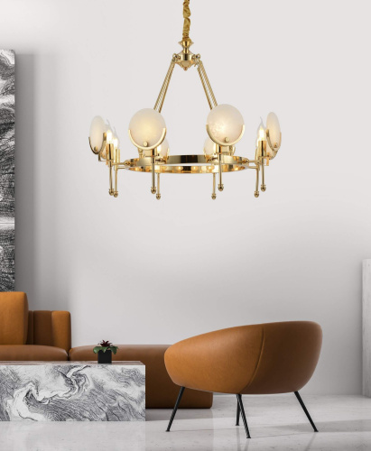 Подвесная люстра Lumina Deco Montego LDP 8010-8 F.GD фото 2 Подвесная люстра Lumina Deco Montego LDP 8010-8 F.GD фото 2