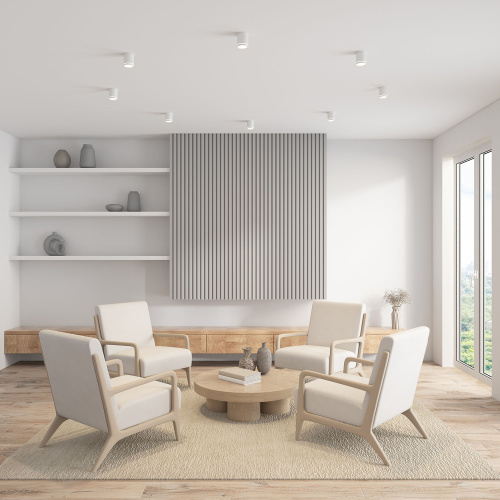 DK4016-WH Светильник накладной IP 20, 5 Вт, LED 3000, белый, алюминий/акрил фото 2